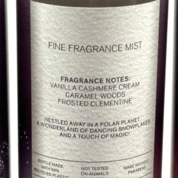 Bath and Body Works Snowflakes & Cashmere Fine Mist 8 oz, New Gift Bag🎁 - Picture 2 of 6